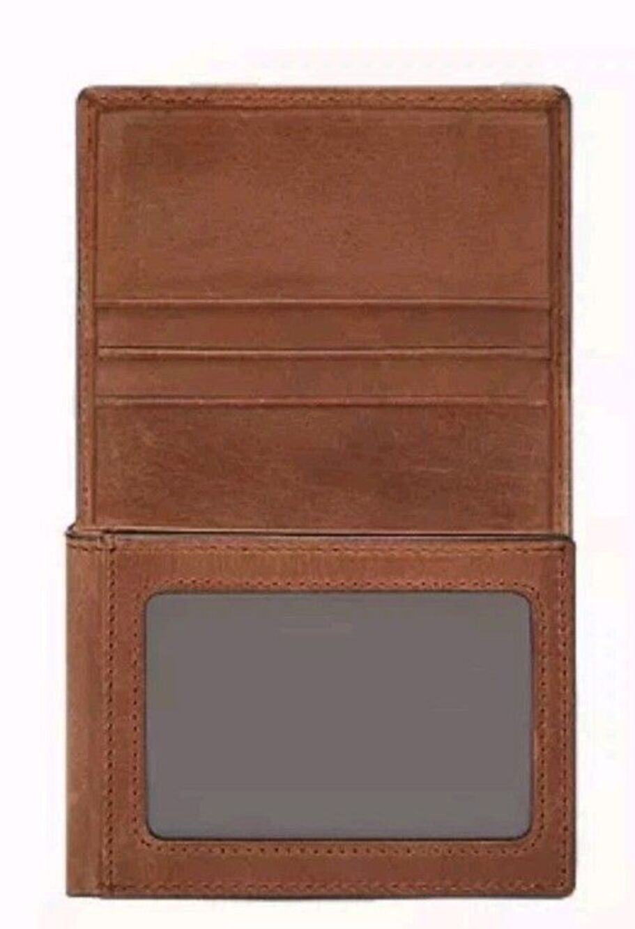 NIB Fossil Men's Derrick Brown Leather Wallet 100% Leather 4 x .75 x 3.25 - Picture 2 of 11